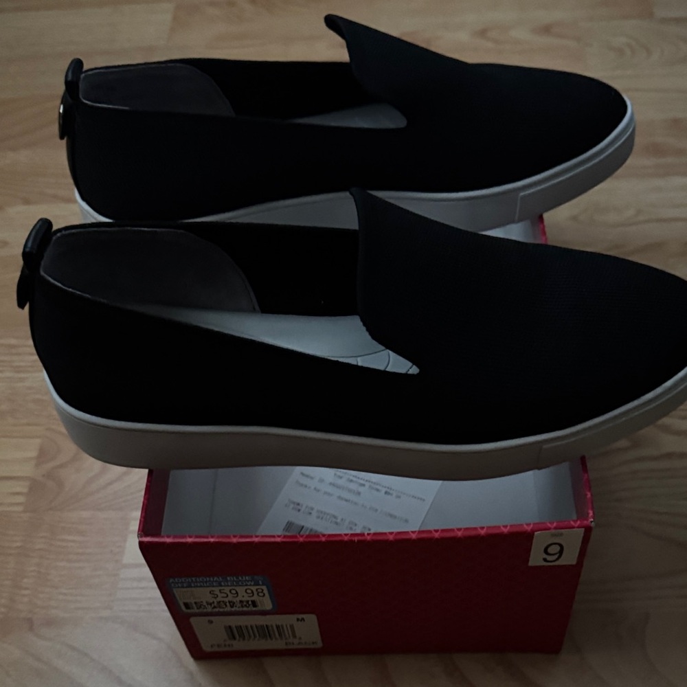 Kelly & Katie Black Casual Slip-Ons